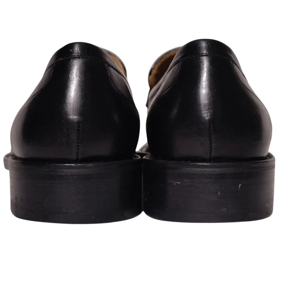 Cole Haan Collection Mens Black Leather Loafers Italy 10.5 W C02992